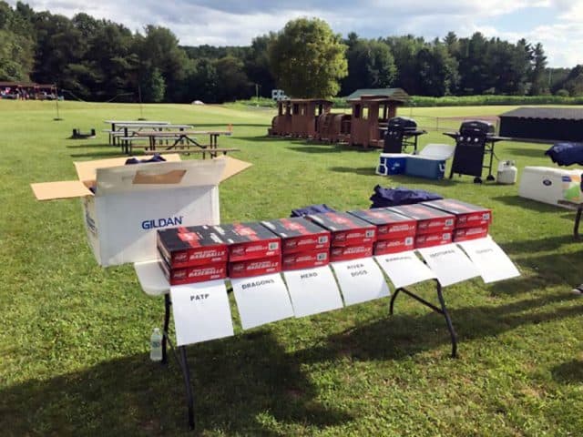 A League of Our Own men's over 40 baseball tournament team shirts