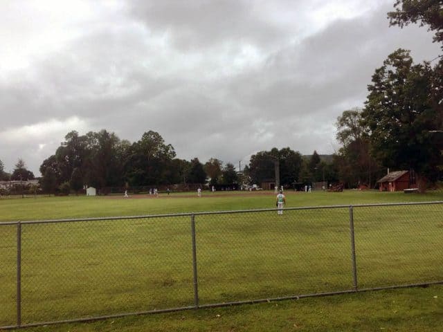 baseball players on the field